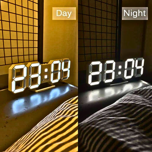 3D LED Digital Wall Clock