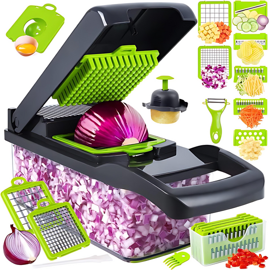 16 In 1 Multifunctional Vegetable Slicer Cutter Shredders Slicer With Basket Fruit Potato Chopper Carrot Grater