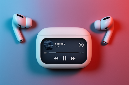 Airpods Pro With Digital Display – Anc And Transparency | Touch Volume Control Digital Screen Smooth Display Games |