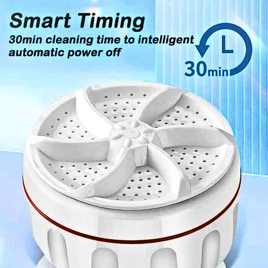 Portable washing machine turbine