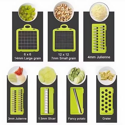 16 In 1 Multifunctional Vegetable Slicer Cutter Shredders Slicer With Basket Fruit Potato Chopper Carrot Grater