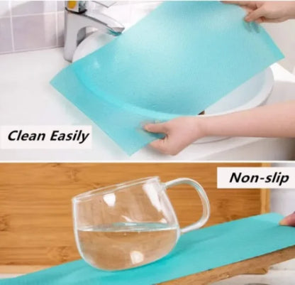 Refrigerator Mats Shelf Liners, Plastic Refrigerator Liners Washable Can Be Cut Waterproof Refrigerator Pads Fridge Mats Drawer Table Placemats (multi Colors)