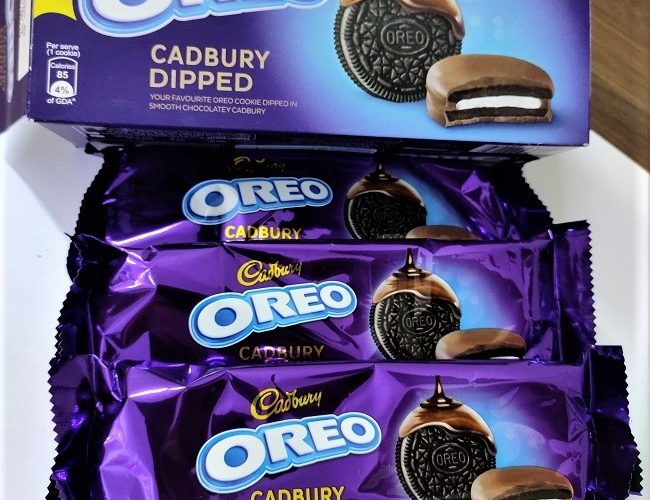 Oreo Cadbury dipped cookies